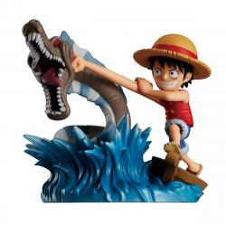 Banpresto - Figura Monkey D. Luffy Vs Local Sea Monster  One Piece.