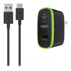 Cargador Belkin con micro USB-C Negro