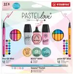 Estuche STABILO Pastellove Collection de 35 piezas