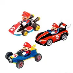 Pack 3 Vehiculos Mario Kart 1:43 De Carreras