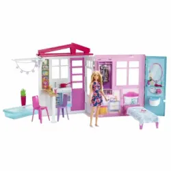 Barbie - Muñeca, Casa, Muebles y Accesorios