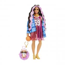 Barbie - Muñeca Morena Articulada Con Camiseta De Baloncesto, Accesorios De Moda Y Mascota De  Extra