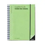 Cuaderno de todas las clases Additio día por página verde