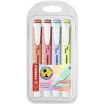 Estuche 4 marcadores STABILO swing cool colores pastel