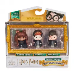 Wizarding World - Pack minifiguras Harry, Ron y Hermione Wizarding World.