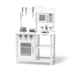 Cocina De Madera Para Niños Con Accesorios Blanco - Cocinas Infantiles De  Para Niños
