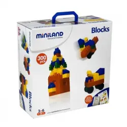De Construcción Miniland Blocks - Maletín 300 Pcs