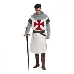 Disfraz De Caballero Medieval Templario Blanco Para Hombre
