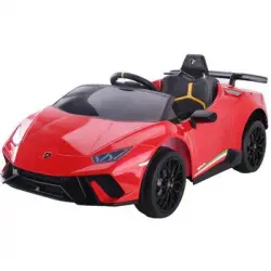 Lamborghini Huracán 12v Rojo - Coche Eléctrico Infantil Para Niños Batería 12v Con Mando Control Remoto