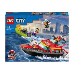 LEGO -  De Construcción Lancha De Rescate De Bomberos Y Barco Zodiac Para La Bañera City