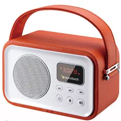 Radio Portátil Bluetooth Sunstech RPRBT450 Naranja