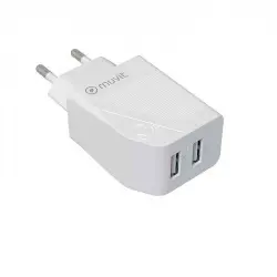 Adaptador Muvit for change  USB-A 24W Blanco