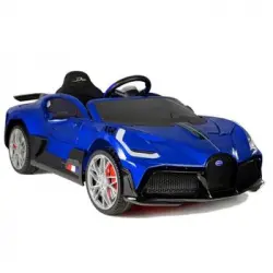 Bugatti Divo 12v Coche De Batería Para Niños Azul - Coche Eléctrico Infantil Para Niños Batería 12v Con Mando Control Remoto