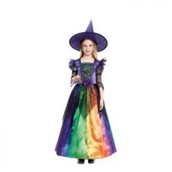 Disfraz De Bruja Colores Para Niña