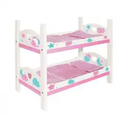 Litera De Madera Para Muñecas Con Estampados De Play Hoome