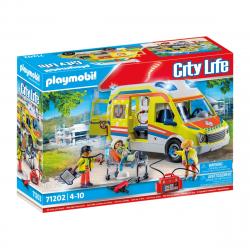 Playmobil - Ambulancia Con Luz Y Sonido City Life