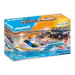 Playmobil - Pick Up Con Lancha Family Fun