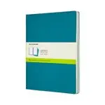 Set 3 cuadernos Moleskine Cahier Journals XL liso azul enérgico