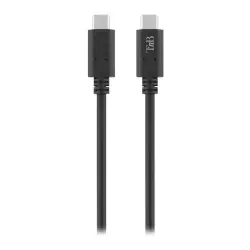 T'nB Cable de carga USB-C a USB-C 1m negro