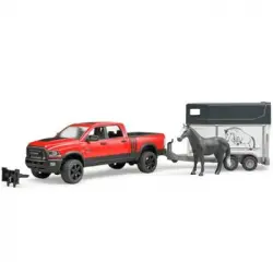 Camión Dodge Con Remolque De Caballo Ram 2500 1:16 02501 Bruder