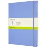 Cuaderno Moleskine Classic XL lisa tapa dura azul hortensia