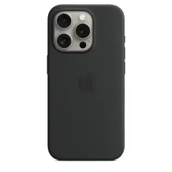 Funda de silicona Apple Negro para iPhone 15 Pro