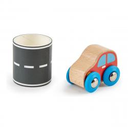 Hape - Mini Coche Con Carretera