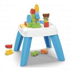 Mega Bloks - Mesa Construye Y Destruye Tabla De Juego Con 30 Bloques De Construcción