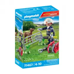 Playmobil - Misión bomberos: rescate de animal.