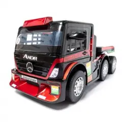 Camión Mercedes Mb Axor Lux 24v Xxl Rojo - Tractor Eléctrico Infantil Para Niños De Batería Con Mando Control Remoto
