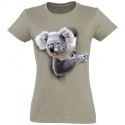 Camiseta Koala Mujer color BEIGE