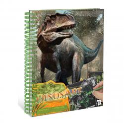 Dinos Art - Libro Creativo De Rascar Y Esbozar Cuaderno Dinosaurios DinosArt