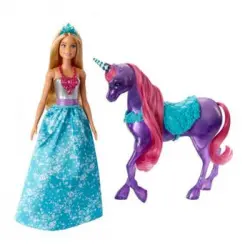 Muñeca Barbie Dreamtopia Mattel Con Unicornio +3a