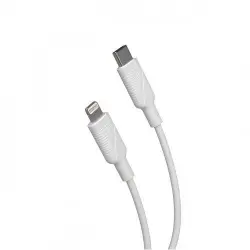 Cable Muvit for change  USB-C a Lightning Blanco 1,2 m