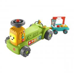 Fisher-Price - Correpasillos transformable con luces y sonidos Ríe y aprende Tractor 4 en 1 Fisher-Price.