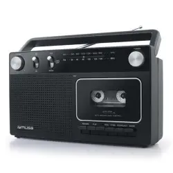 Radiocassette Muse M-152 RC AM/FM Negro