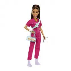 Barbie - Day & Play Muñeca Con Mono Rosa