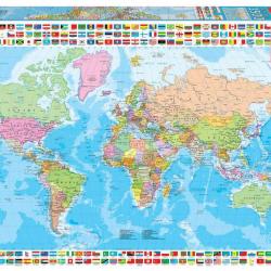 Puzzle Educa Mapamundi político 1500 piezas