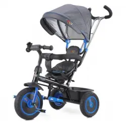 Triciclo Evolutivo Asiento 360o Y Ruedas Hichables Buzz Azul