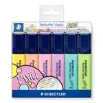 6 marcadores fluorescentes STAEDTLER Textsurfer Classic Pastel y Vintage colores variados