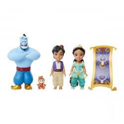 Jakks Pacific - Set Jasmine Y Aladdin De 15cm, Genio A Escala, Abu Y Alfombra Mágica