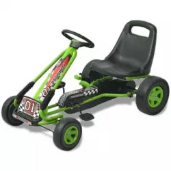 Kart Con Pedales Asiento Ajustable Verde