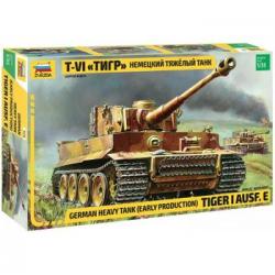 Zvezda 3646 - Maqueta Tanque Alemán Tiger I Ausf E. Escala 1/35