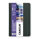 Cuaderno Canson Graduate Mix Media Fino 14x21,6cm 36 hojas 200g Blanco