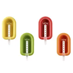 Set 4 moldes Lékué para helado Polo Mini