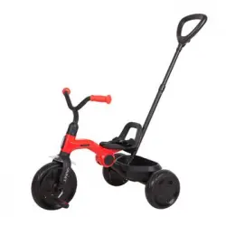 Triciclo Plegable Con Barra De Empuje Ant Plus - 2 A 6 Años - Color Rojo - Qplay