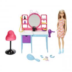 Barbie - Totally Hair Muñeca Con Peluquería