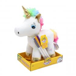 Crayola - Colorea tu Peluche Unicornio 3 rotuladores Crayola.