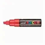 Marcador Uni Posca pintura PC-8K punta biselada acrílica 8.0 mm rojo