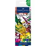 Pack 6 rotuladores Faber-Castell Goldfaber Aqua Dual Marker Graffiti